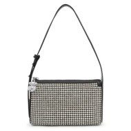 τσάντα tous χρώμα: ασημί, 2002019255 συνθετικό ύφασμα, φυσικό δέρμα