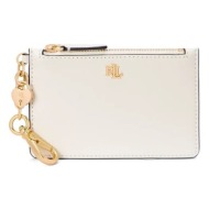 δερμάτινο πορτοφόλι lauren ralph lauren γυναικεία, χρώμα: άσπρο, 432962368 100% δέρμα βοοειδών