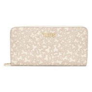 πορτοφόλι tous kaos mini lines χρώμα: μπεζ, 2002183401 συνθετικό ύφασμα
