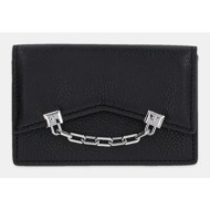 πορτοφόλι karl lagerfeld χρώμα: μαύρο, a1w32080 100% δέρμα