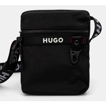 σακίδιο hugo χρώμα μαύρο, 50536009 κύριο υλικό 100%