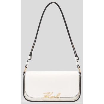 δερμάτινη τσάντα karl lagerfeld χρώμα μπλε, a1w30039 100%