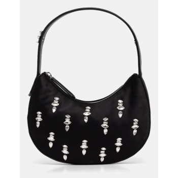 τσάντα karl lagerfeld χρώμα μαύρο, a1w30117 κύριο υλικό