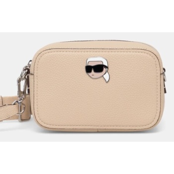 τσάντα karl lagerfeld χρώμα μπεζ, a1w30494 58%