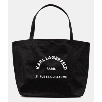τσάντα karl lagerfeld χρώμα μαύρο, a1w50006 60%