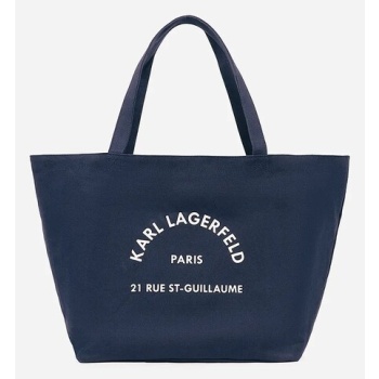 τσάντα karl lagerfeld χρώμα ναυτικό μπλε, a1w50006 60%