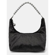 τσάντα stine goya χρώμα: μαύρο, sg-ps25-b020-2333 100% πολυεστέρας