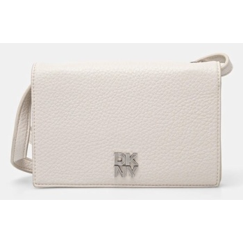 πορτοφόλι dkny χρώμα μπεζ, r445ah95 100% poliuretan