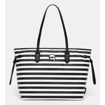 τσάντα karl lagerfeld χρώμα μαύρο, a1w30125 κύριο υλικό