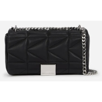 τσάντα karl lagerfeld χρώμα μαύρο, a1w30435 κύριο υλικό