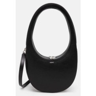 τσάντα coperni crossbody swipe bag χρώμα: μαύρο, copba38405 100% calfskin