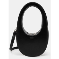 δερμάτινη τσάντα coperni crossbody mini swipe bag χρώμα: μαύρο, copba38bis405 100% calfskin