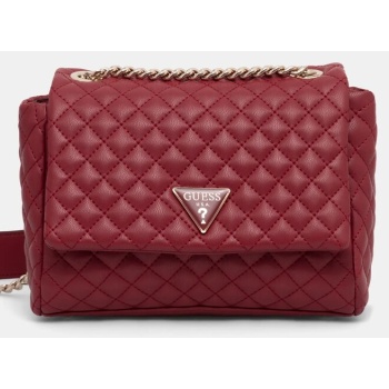 τσάντα guess rianee χρώμα μπορντό, hweqg9 54121 κύριο