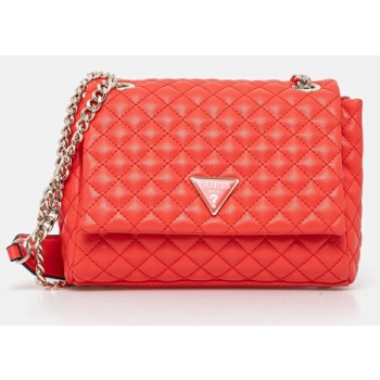 τσάντα guess rianee χρώμα πορτοκαλί, hweqg9 54121 κύριο