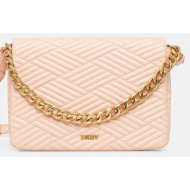 δερμάτινη τσάντα dkny χρώμα: μπεζ, r44eki05 κύριο υλικό: 100% φυσικό δέρμα
φινίρισμα: poliuretan