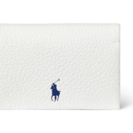 δερμάτινο πορτοφόλι polo ralph lauren γυναικείο, χρώμα: άσπρο, 427949873 100% δέρμα βοοειδών