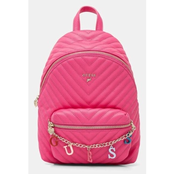 σακίδιο guess girl χρώμα ροζ, j4rz17 wfzl0 κύριο υλικό