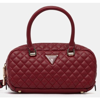 τσάντα guess rianee χρώμα κόκκινο, hweqg9 54105 συνθετικό