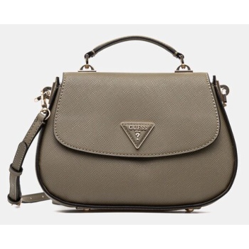 τσάντα guess eco jazlynn χρώμα πράσινο, hwezg9 52320 κύριο