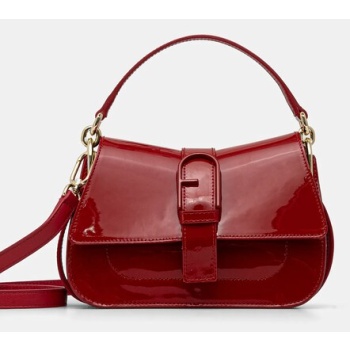 δερμάτινη τσάντα furla χρώμα κόκκινο, wb01456 bx3409 rt000