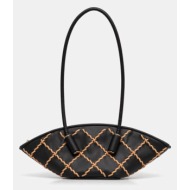 τσάντα themoire χρώμα: μαύρο, tmsr25olla1 συνθετικό ύφασμα, μπαμπού