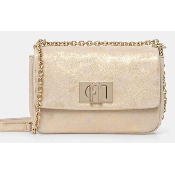 τσάντα σουέτ furla χρώμα μπεζ, bafkaco bx3355 cgd00 κύριο