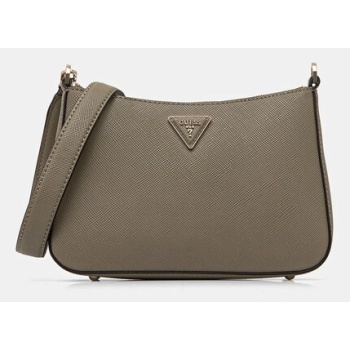 τσάντα guess jazlynn χρώμα πράσινο, hwezg9 52317 κύριο