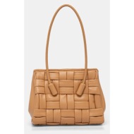 τσάντα themoire χρώμα: μπεζ, tmsr25lein113 συνθετικό ύφασμα