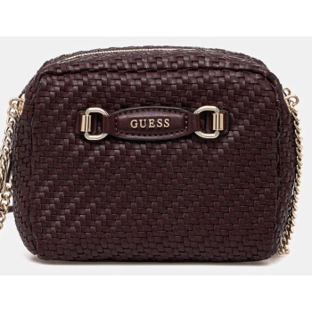 τσάντα guess francy χρώμα μπορντό, hwwg95 30140 κύριο
