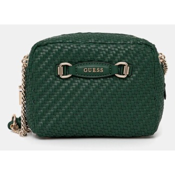 τσάντα guess francy χρώμα πράσινο, hwwg95 30140 κύριο