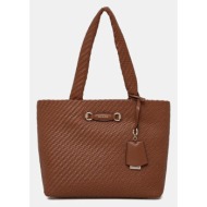 τσάντα guess francy χρώμα: καφέ, hwwg95 30230 κύριο υλικό: 100% poliuretan
φόδρα: 80% πολυεστέρας, 2