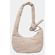 τσάντα heliot emil χρώμα: μπεζ, press25_14_026_st18_co 100% πολυεστέρας