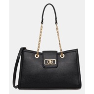 τσάντα u.s. polo assn. jones chic χρώμα: μαύρο, biuj86451wvp 100% poliuretan