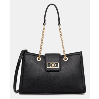 τσάντα u.s. polo assn. jones chic χρώμα μαύρο