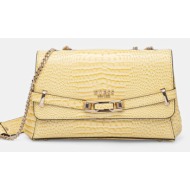 τσάντα guess silvye χρώμα: κίτρινο, hwcg95 27210 κύριο υλικό: 100% poliuretan
φόδρα: 80% πολυεστέρας
