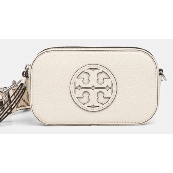 δερμάτινη τσάντα tory burch miller mini crossbody χρώμα