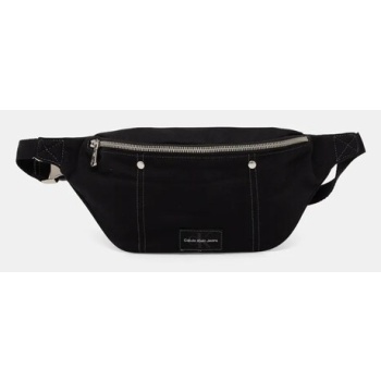 τσάντα φάκελος calvin klein jeans χρώμα μαύρο, lv04g3027g