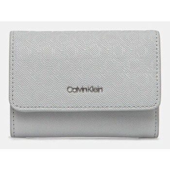 πορτοφόλι calvin klein χρώμα μπλε, k60k612939 100%