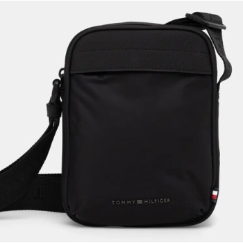 σακίδιο tommy hilfiger χρώμα μαύρο, am0am13185 90%