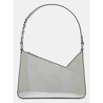 τσάντα hugo χρώμα ασημί, 50536243 62% ανακυκλωμένη