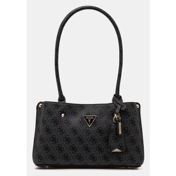 τσάντα guess meridian χρώμα γκρι, hwsg87 78090 κύριο