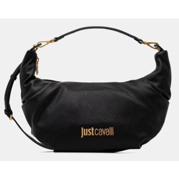 τσάντα just cavalli χρώμα μαύρο, 78ra4bd1 zsb81 φόδρα