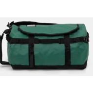 αθλητική τσάντα the north face base camp duffel 50l χρώμα: πράσινο, nf0a52sts9w1 100% πολυεστέρας