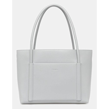 τσάντα calvin klein χρώμα μπλε, k60k613110 100% πολυεστέρας