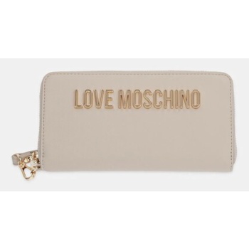 πορτοφόλι love moschino χρώμα μπεζ, jc5620pp1 συνθετικό