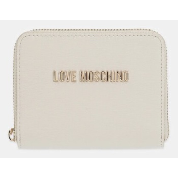 πορτοφόλι love moschino χρώμα μπεζ, jc5702pp1 100% pu 