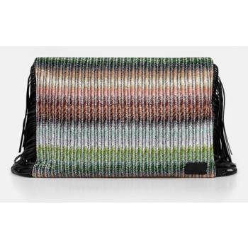 τσάντα missoni clutch fringes χρώμα μαύρο, mi10064f 60%