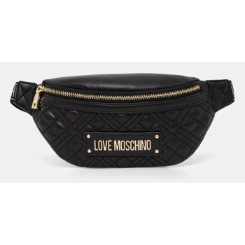 τσάντα φάκελος love moschino χρώμα μαύρο, jc4003pp1 100%