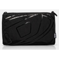 νεσεσέρ καλλυντικών diesel drape drape pouch wallet χρώμα: μαύρο, x10283.p6333 συνθετικό ύφασμα