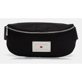 τσάντα φάκελος love moschino χρώμα μαύρο, jc4203pp1 80%